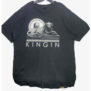 Last Kings Shirt Men 2XL Kingin Sphinx AOP Graphic Egyptian Spell Out Streetwear